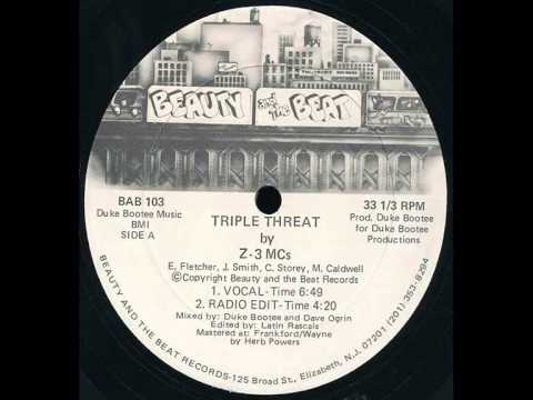 Z-3 MC's - Triple Threat (Vocal) 1985 [Beauty And The Beat Records]