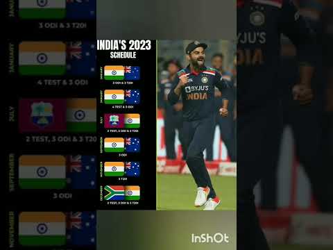 india 2023 schedule #shorts
