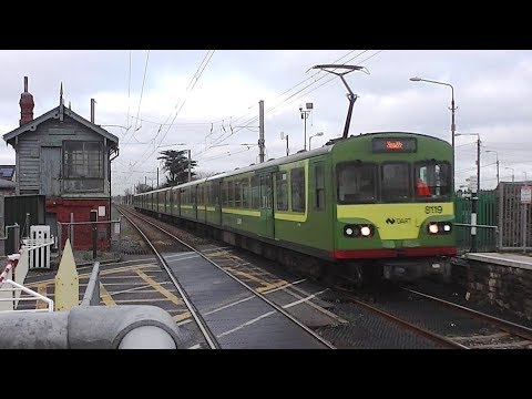 Irish Rail 8100 Class Dart Train - Sutton Level Crossing, Dublin
