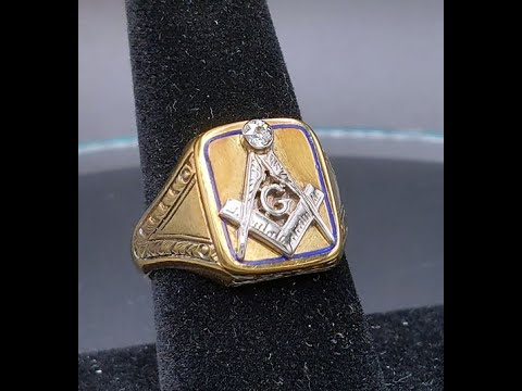 Onyx Masonic Ring | Timepieces International