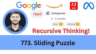 YouTube video 'Solving LeetCode 773  Sliding Puzzle | Recursive Thinking | Uber | Airbnb Interview Question'