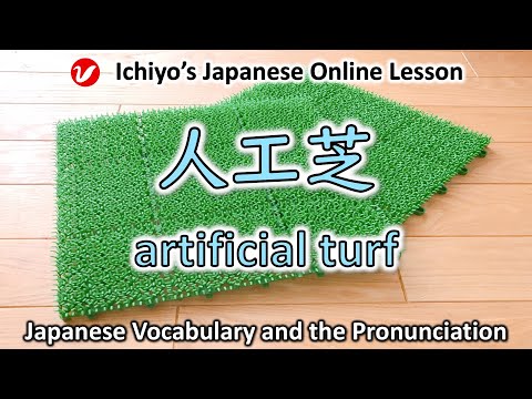 人工芝 (じんこうしば、jinkō-shiba) | artificial turf | Japanese Vocabulary and the Pronunciation