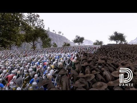 10.000 Footman vs 10.000 Scarecrows- Ultimate Epic Battle Simulator 2- UEBS 2