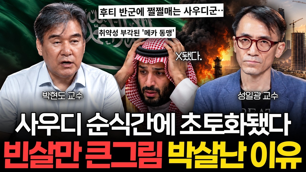 "사우디 뒤통수 제대로 맞았다" 지금 빈살만이 진퇴양난인 이유 (박현도 교수, 성일광 교수 2부)