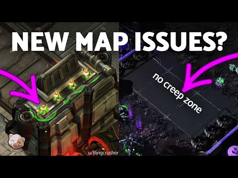 StarCraft 2 - New Maps, New Problems? (No creep, reaper pillars, 8 maps...)