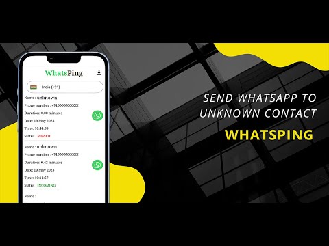 WhatsPing - Chat w/o Contact