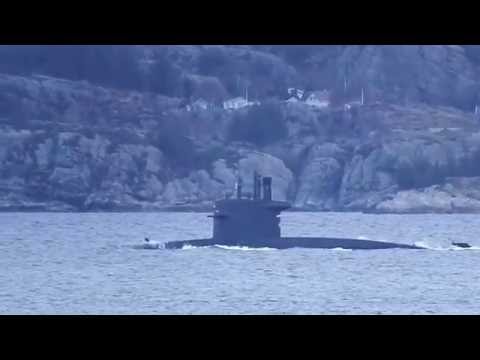 Submarine Walrus class HNMLS - Bruinvis S810- Rongesundet - Hjeltefjorden -Norway