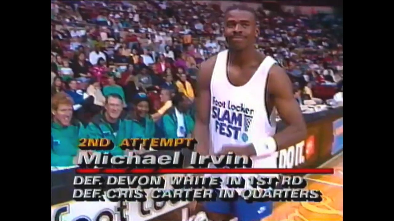 Michael Irvin (Dallas Cowboys) - 1992 Footlocker Dunk Contest