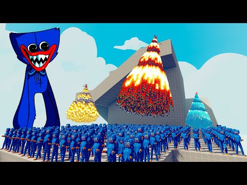 200x HUGGY WUGGY vs 4x EVERY GOD - Totally Accurate Battle Simulator TABS