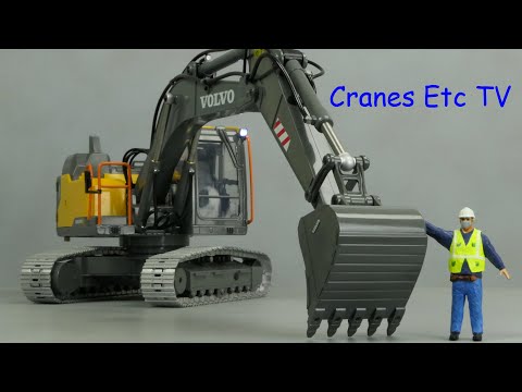 RC Double E Hobby Volvo EC160E Excavator by Cranes Etc TV