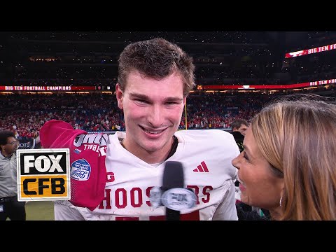 Fernando Mendoza after winning Big Ten Championship: "It sounds so beautiful" | FOX College Football
