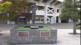 20190827 スタルヒン像(スタルヒンよ永遠に) スタルヒン球場(花咲スポーツ公園硬式野球場) 3