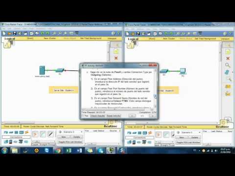 Maira Zambrano-Laboratorio Cisco CCNA_1:10.4.1.2 Packet Tracer Multiuser   Tutorial   Client Side