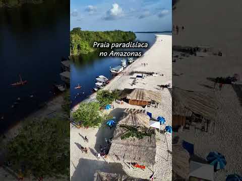 Praia Grande de Barcelos no Amazonas.
