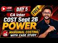CA Inter Costing: Marginal Costing Complete Revision Day 5