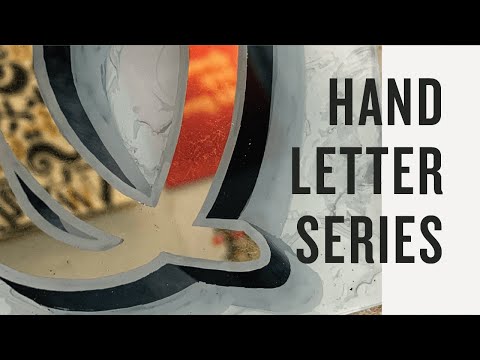 Glass Gild with Tons of Sign Painting Techniques | Letter Series