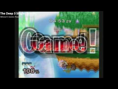 The Deep 3 SSBM - Winners Semis - PewPewU (Marth)  vs HomeMadeWaffles (Falco, Fox)