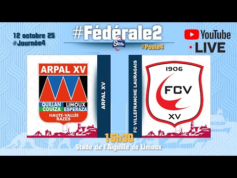 #SérieRugbyLive : ARPAL XV / FC Villefranche de Lauragais - Féd2 P4 - J4 - 12 Octobre 25
