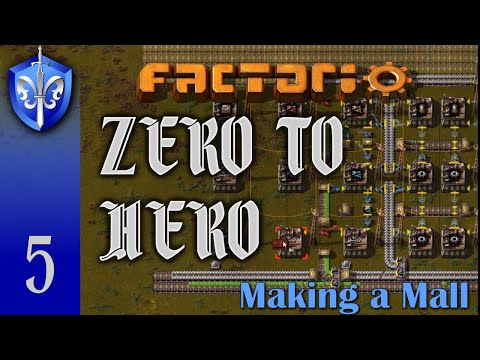 Factorio 1.1 Zero to Hero, Ep 5: HOW TO MAKE A MALL - Tutorial, Guide, LetsPlay, Walkthrough