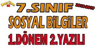 7 Sinif Sosyal Bilgiler 1 Donem 1 Yazili Egitimhane Free Online