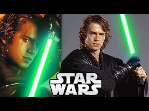 Why Anakin Skywalker Didn't Use a GREEN Lightsaber - Star Wars Explained