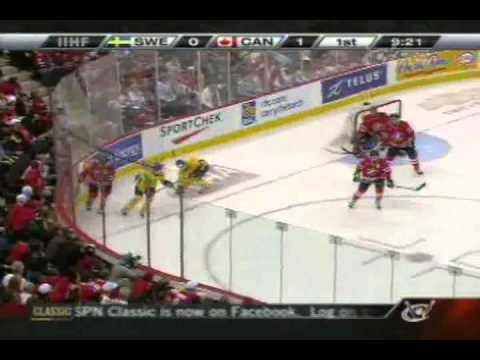 Canada vs  Sweden 1st Period 2009 IIHF World Juniors Championship Gold Medal Game Part 2