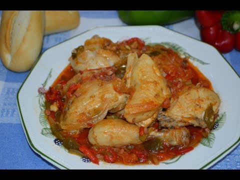 POLLO AL CHILINDRÓN, Receta Tradicional y Rica🤩CHICKEN AL CHILINDRÓN