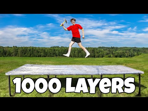 I Built a Trampoline out of Plastic Wrap