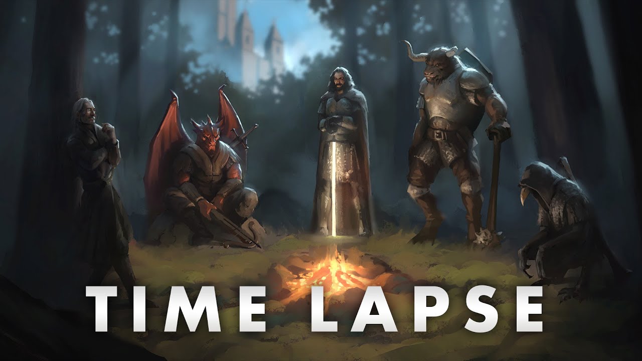 DnD Characters Concept Art Time Lapse