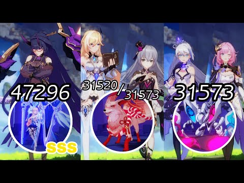 Multiple lineups compilation! | Honkai Impact 3 | Exalted Memorial Arena (current highest 110442)