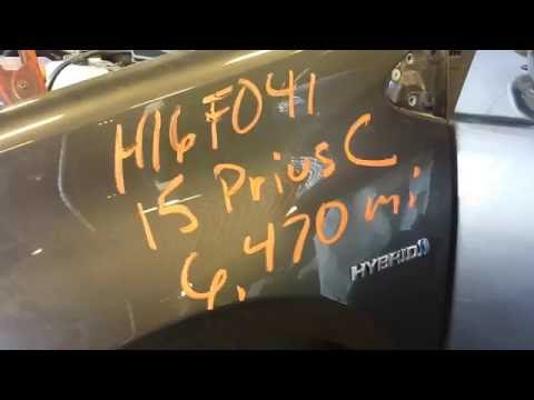 H16F041, 2015 TOYOTA PRIUS, A.T, 1.5, FWD, 6,470 MILES, MORRISON'S AUTO SALVAGE YARD