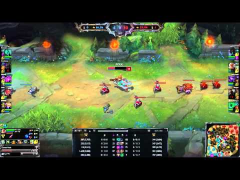 Gambit Gaming Edward Thresh - with Corki vs Ezreal Lucian - patch 4.20