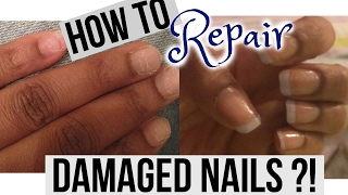 HOW TO REPAIR AND GROW WEAK & DAMAGED NAILS AFTER ACRYLICS