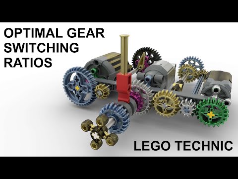 Lego Technic Optimal Gear Switching Ratios