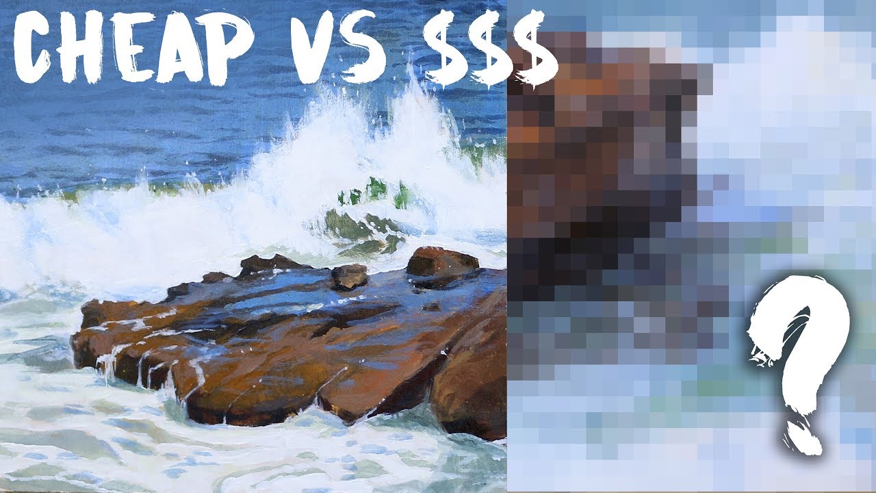 Testing Cheap VS Professional Acrylic Paint