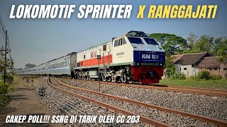 Download lagu KEHABISAN CC 206⁉️ KERETA RANGGAJATI DI TARIK OLEH CC 203 | Hunting KA Ranggajati Loko Sprinter mp3