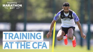 SMALL GROUP TRAINING AT THE CFA  Man City Training