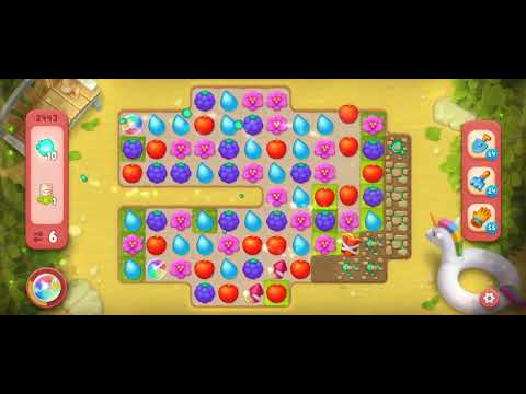 Gardenscapes Level 2443 [Hard Level] #androidgameplay #tranding #gardenscapesgame #viral #game