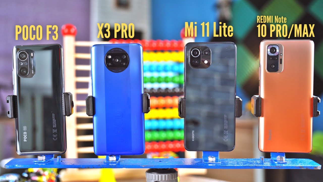 Poco F3 vs X3 Pro vs Mi 11 Lite vs Redmi Note 10 Pro Camera Comparison