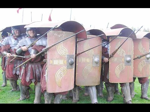 Roman Testudo clash British Warriors