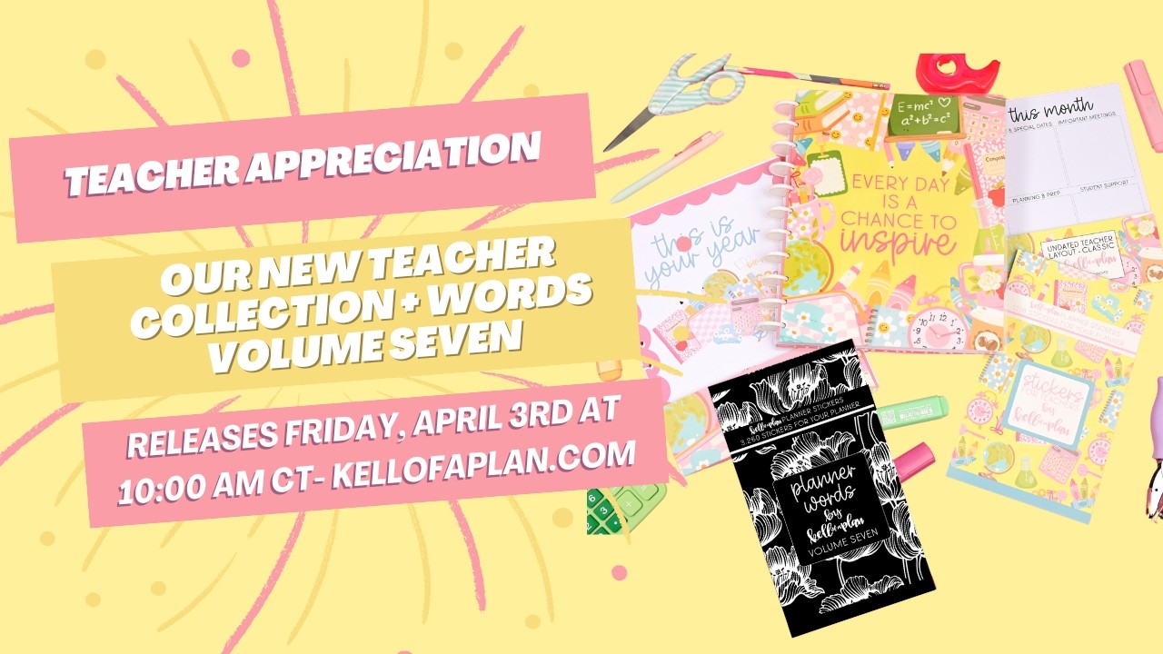 2026-2027 Teacher Planner Collection + Planner Words Volume Seven