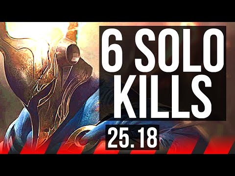 PANTHEON vs IRELIA (TOP) | 6 solo kills | EUW Master | 25.18