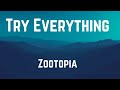 Try Everything || Zootopia || Shakira || Lyrics