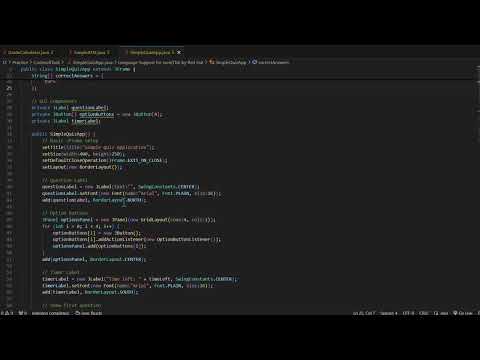 Quiz Application With Timer Using Java