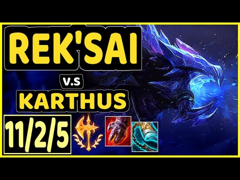 DOUBTFULL (REK'SAI) vs KARTHUS - 11/2/5 KDA JUNGLE GAMEPLAY - NA Ranked GRANDMASTER