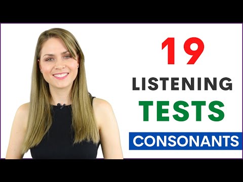 19 Listening Practice Tests Learn How To Pronounce English Consonant Sounds