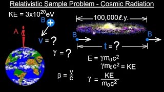 Physics - Special Relativity (38 of 43) Relativistic Sample Problem - Cosmic Radiation