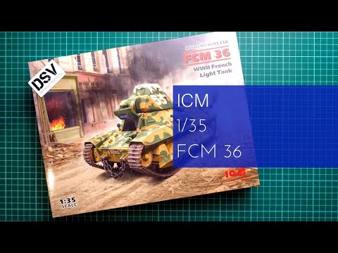 ICM Models 1/35 WWII Fcm36 French Light Tank Icm35336 for sale online
