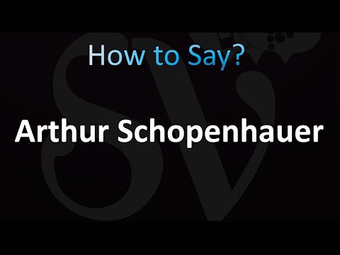 How to Pronounce Arthur Schopenhauer (correctly!)