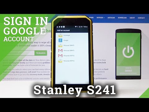 How to Add Google Account in Stanley S241